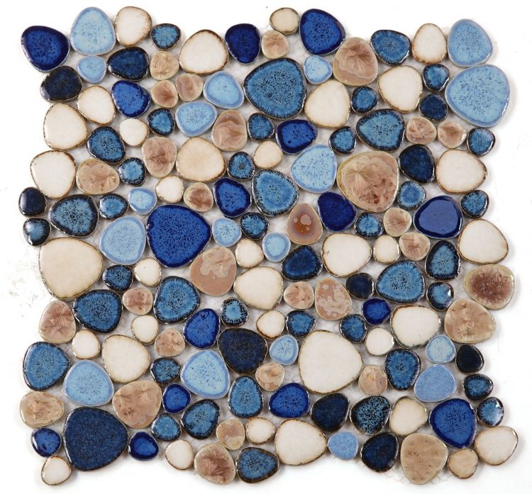 Porcelain Mancala Pebble Tiles.