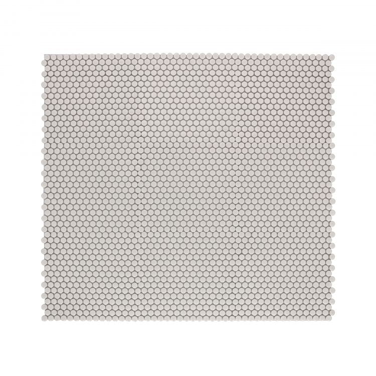 Penny Round Natural Grey Glossy 11.5 x 12.25