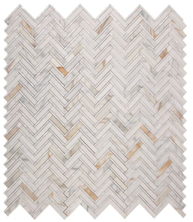 Diana Herringbone Calacatta 11 x 11.75