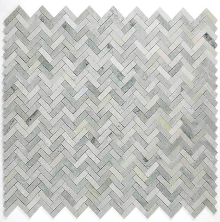 Herringbone Green 11 x 12.5