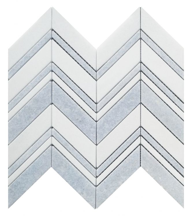 Chevron Crystal Ocean 11.75 x 12.25