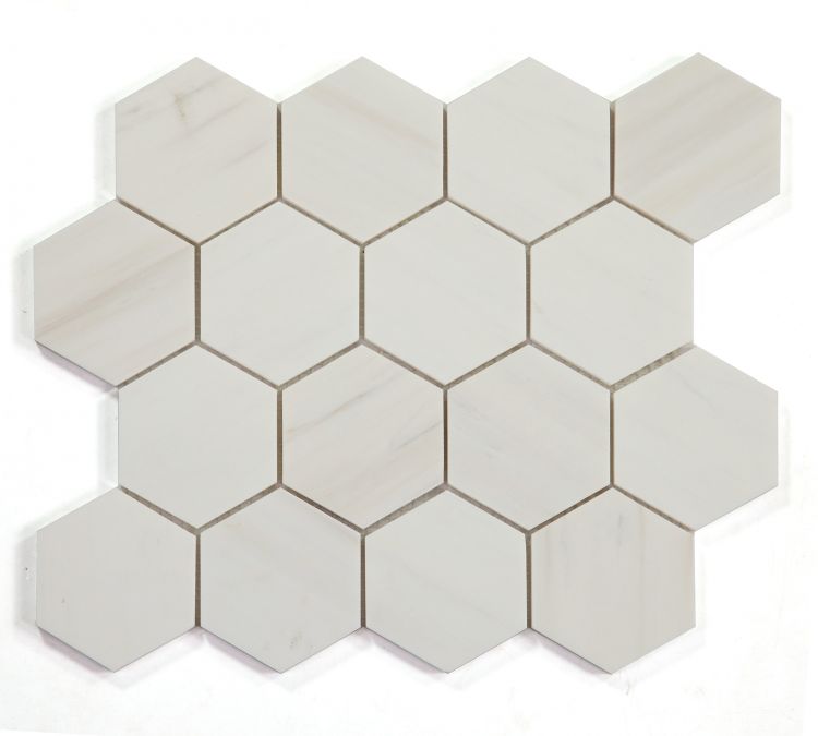 Hexagon Dolomite Honed 3 x 3 10.25 x 11.75