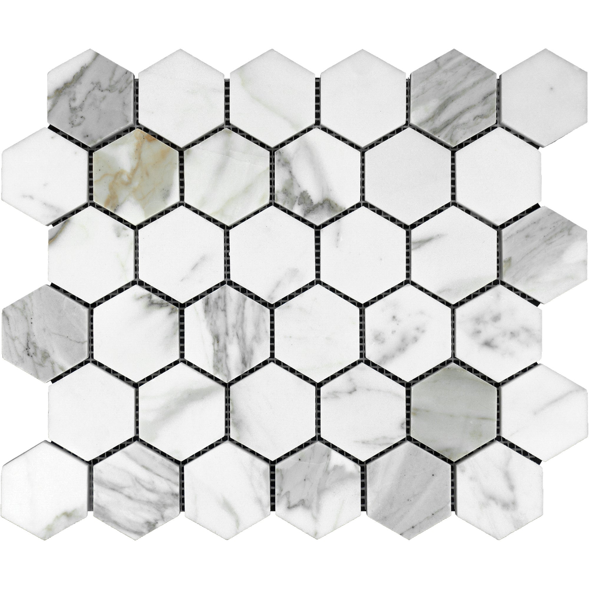 HEXAGON Bianco Gioia Marble.