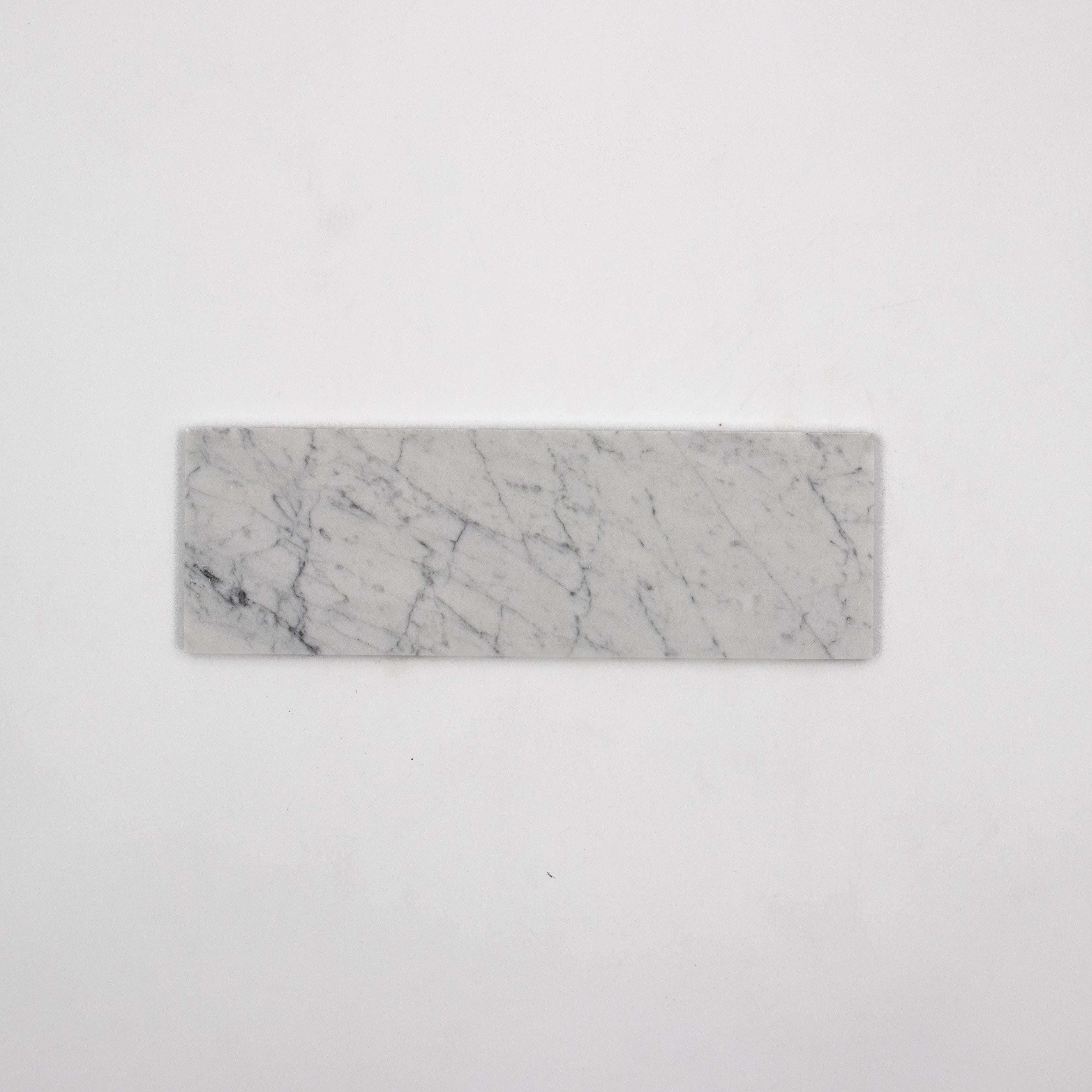 Carrara White Marble 4"x12" Tile