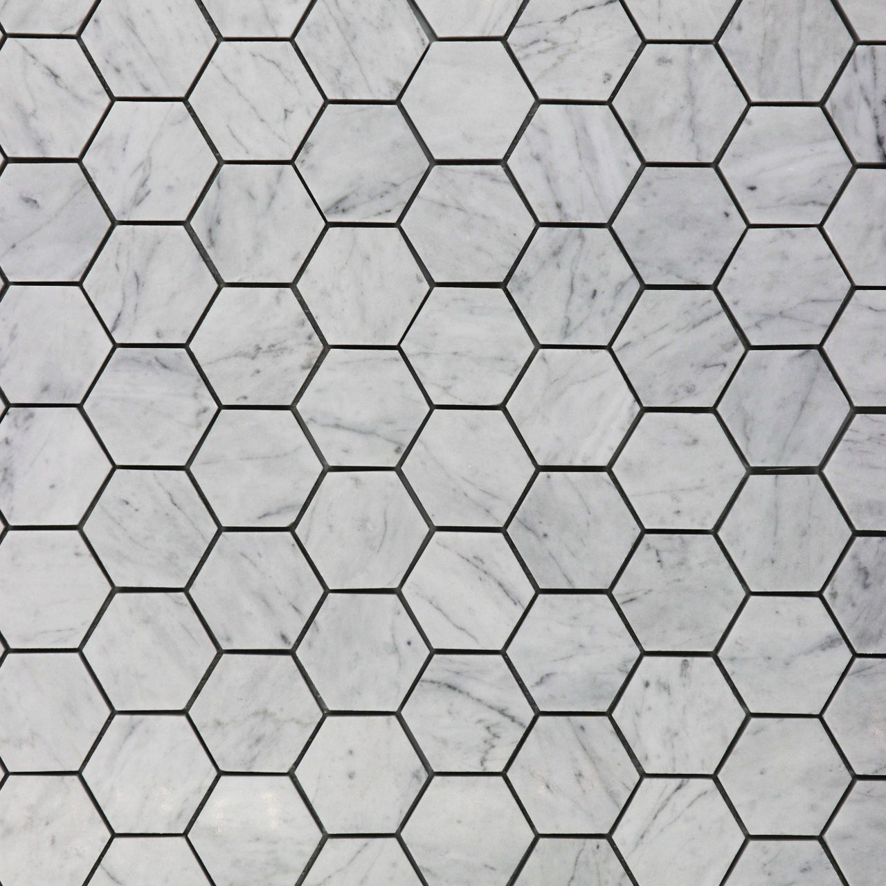 Carrara White Hexagon 2 inch Mosaic