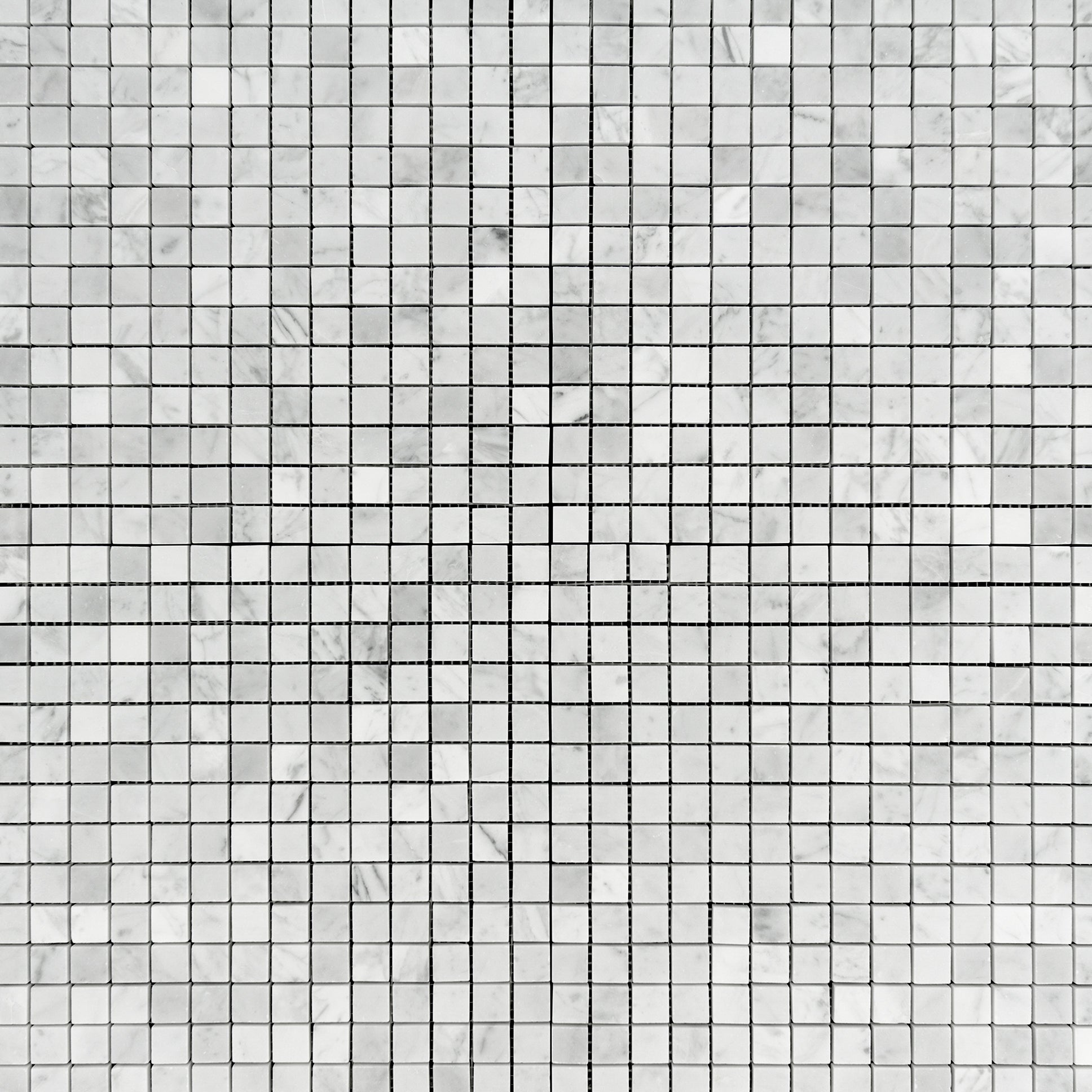 Carrara White 3/4x3/4 Mosaic