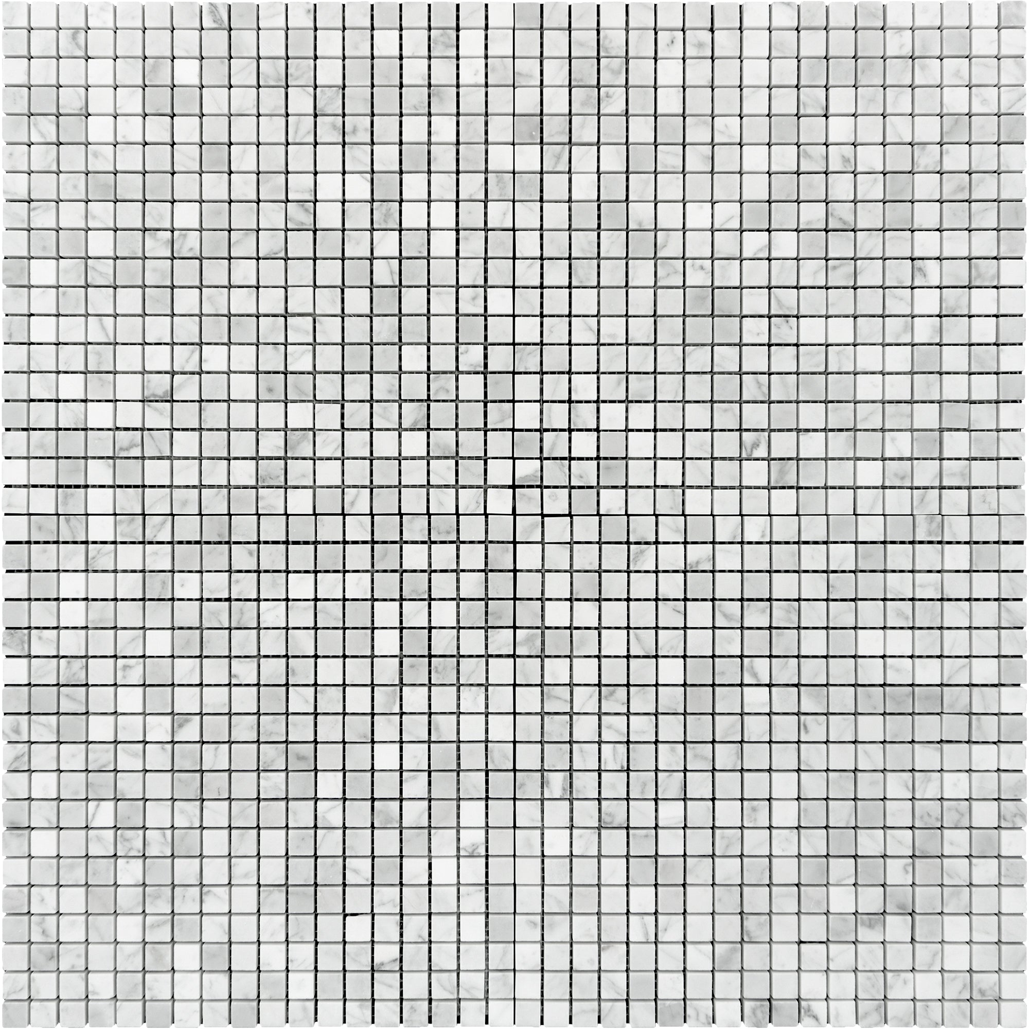Carrara White 3/8x3/8 Mosaic
