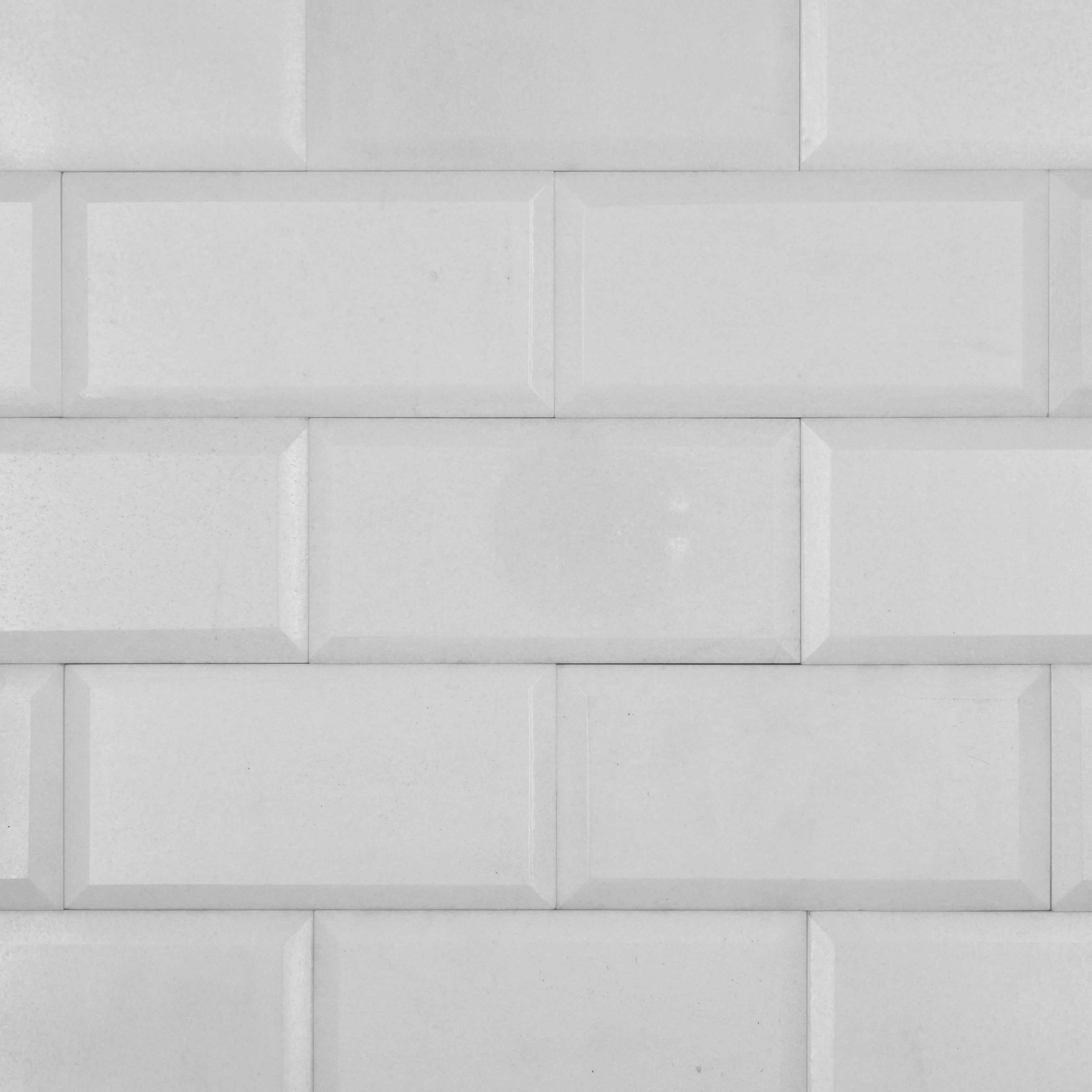 Thassos 3x6 Deep Beveled Tile