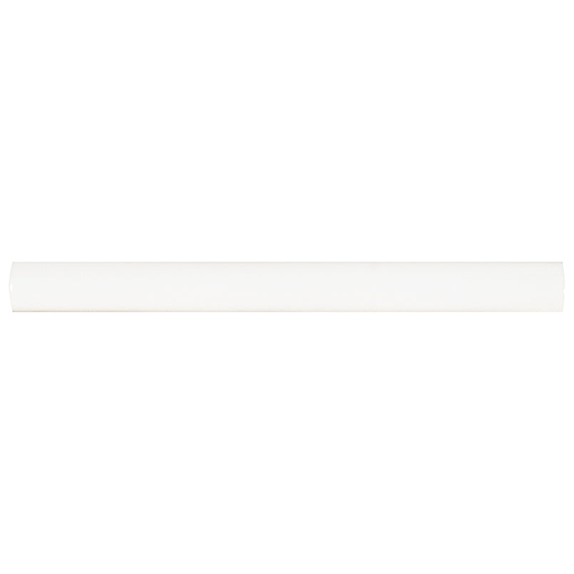 Whisper White Quarter Round Molding Ceramic Subway Wall Tile